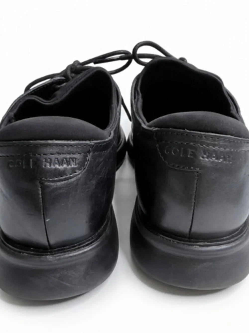 Cole Haan Men's 2.ZeroGrand Black Leather Laser Wingtip Oxford Size 8M